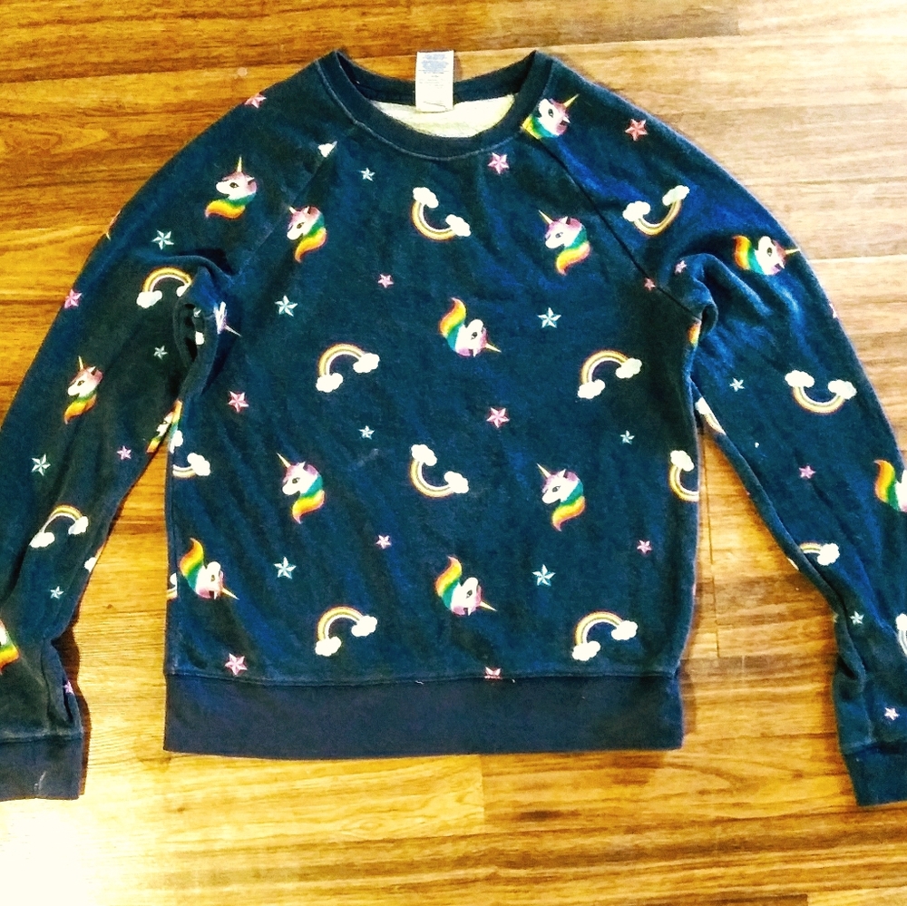 Athletic Works Girls Printed Fleece Sweatshirt